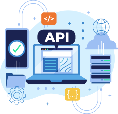 API-driven services illustration