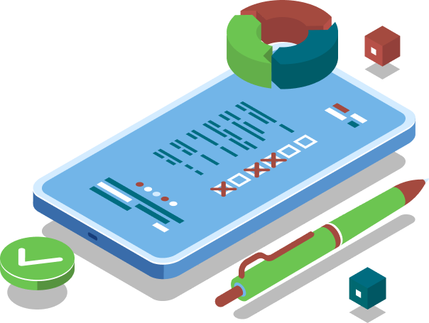 Digital commerce operations illustration